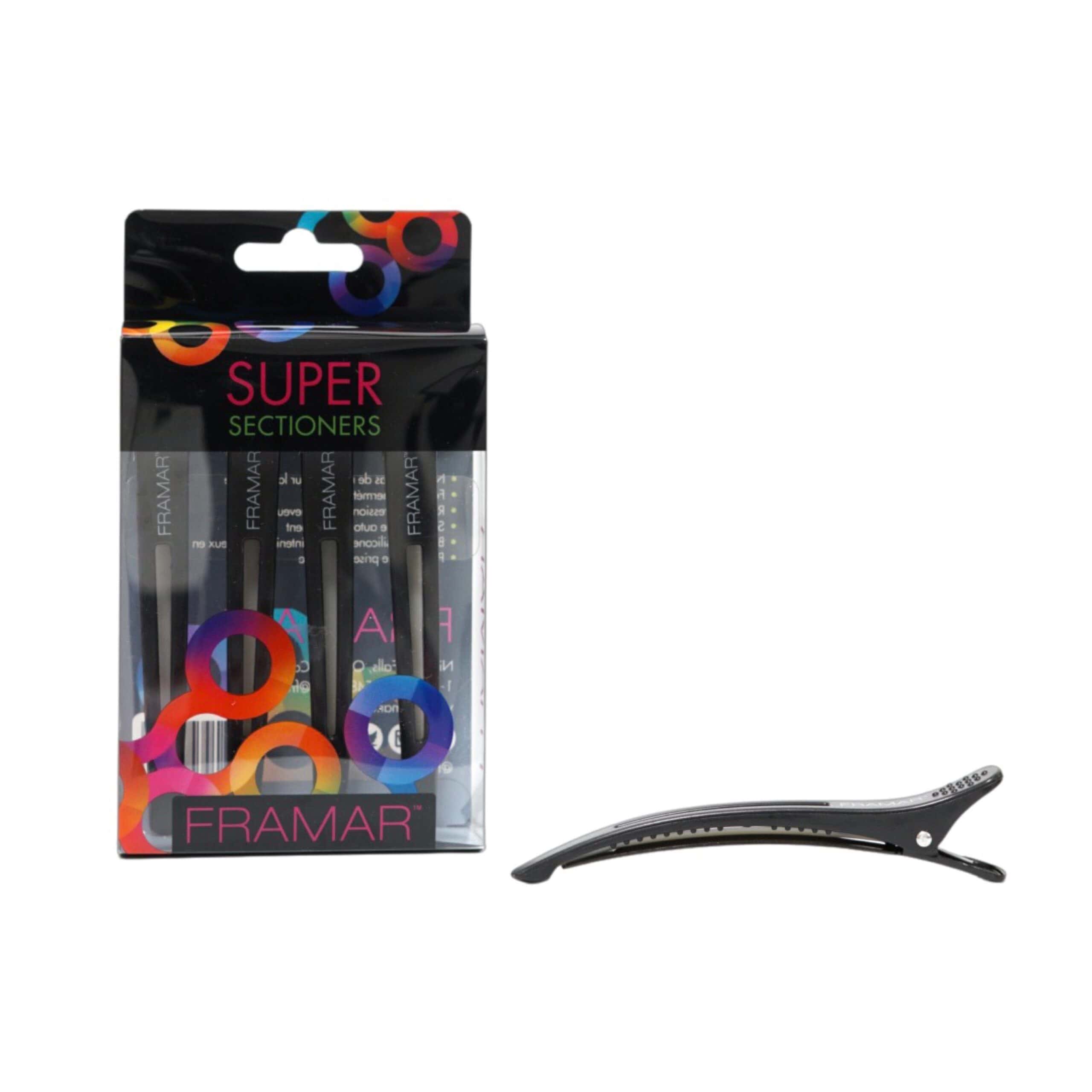Framar Pinze Super Sectioners Clip Black 4pz.