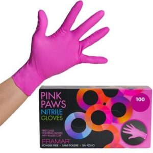 Framar Guanti Nitrile Pink Paws Small