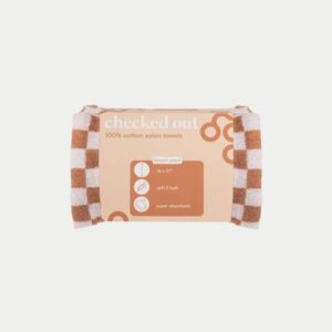 Framar Salon Towels Tan & White Asciugamano Cotone 6pz. misura 40,64 &times; 68,58 cm