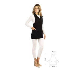 Grembiule Professionale Donna Anais Nero