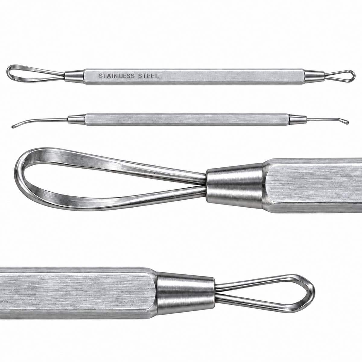 12750 — 000 (6705) Ferretto Acciaio Inox Sterilizzabile Estrattore Comedoni mod. 416