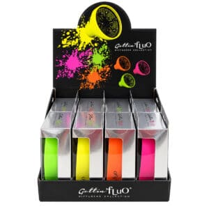 Espositore Diffusori Da Viaggio Gettin Fluo da 8pz (2 X Colore)