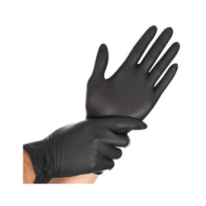 Guanti Nitrile Nero Taglia Small 100pz.