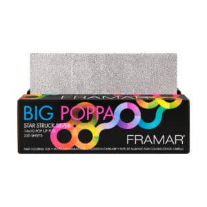 Framar Alluminio Fogli Pre-Tagliati Big Poppa Silver 10x14 (25.4 cm × 35.6 cm) 250pz.