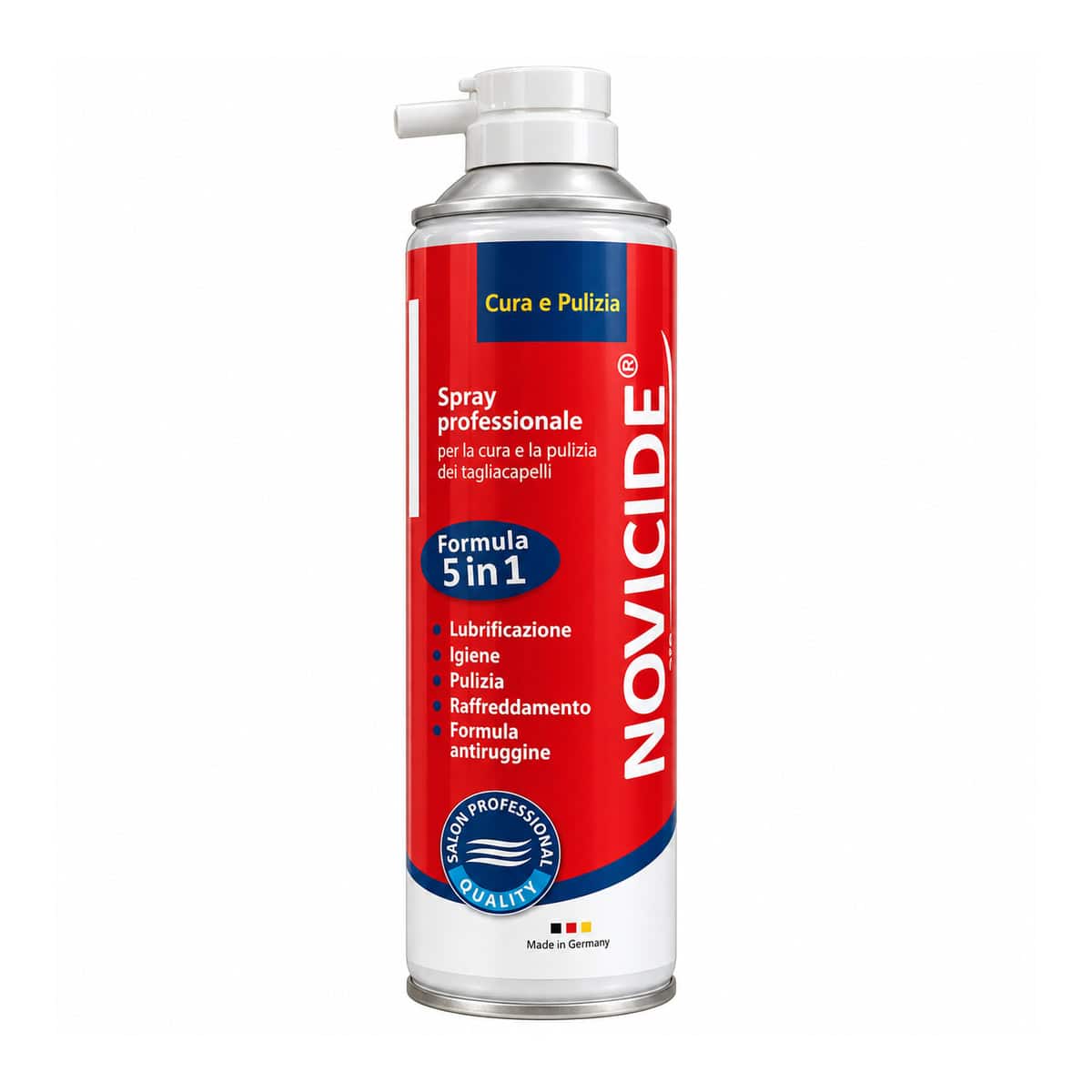 17616 — 000 (9941) Novicide Spray Professionale per la cura e la pulizia dei tagliacapelli 500ml